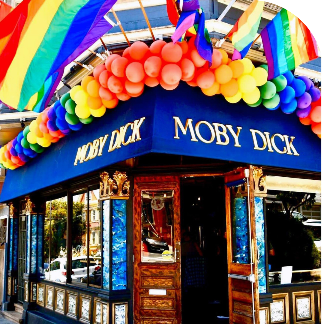 Photo of storefront of Moby Dick