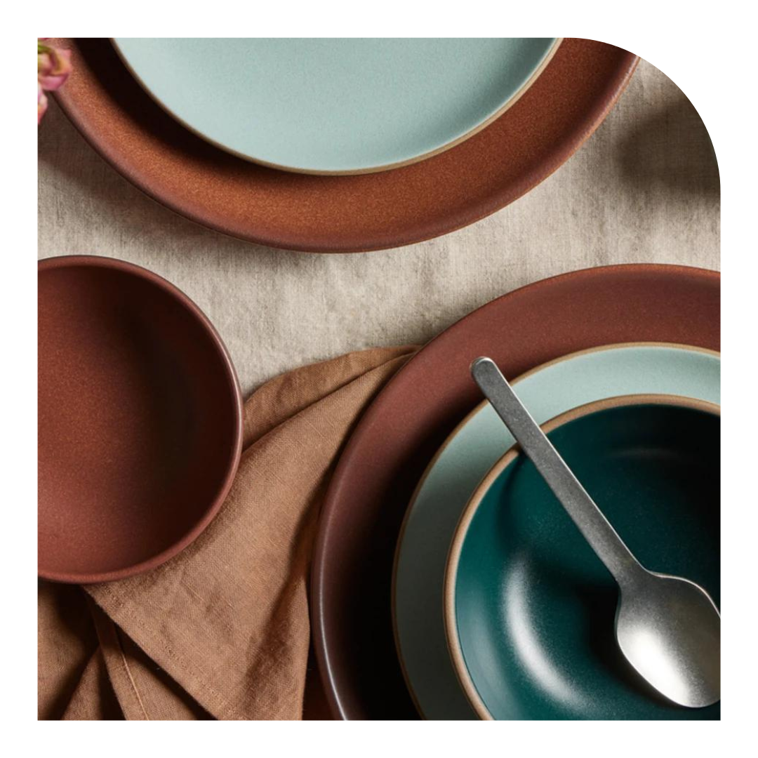 Photo of a Heath Ceramics table setting