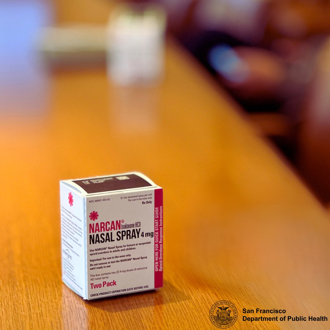 A box of naloxone (overdose reversing medication)