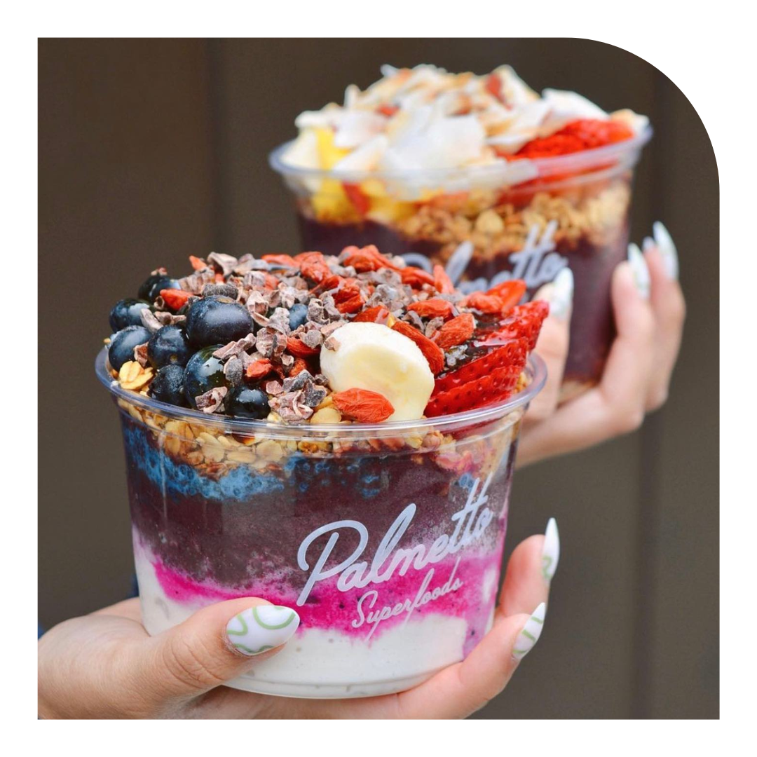 photo of two acai bowls