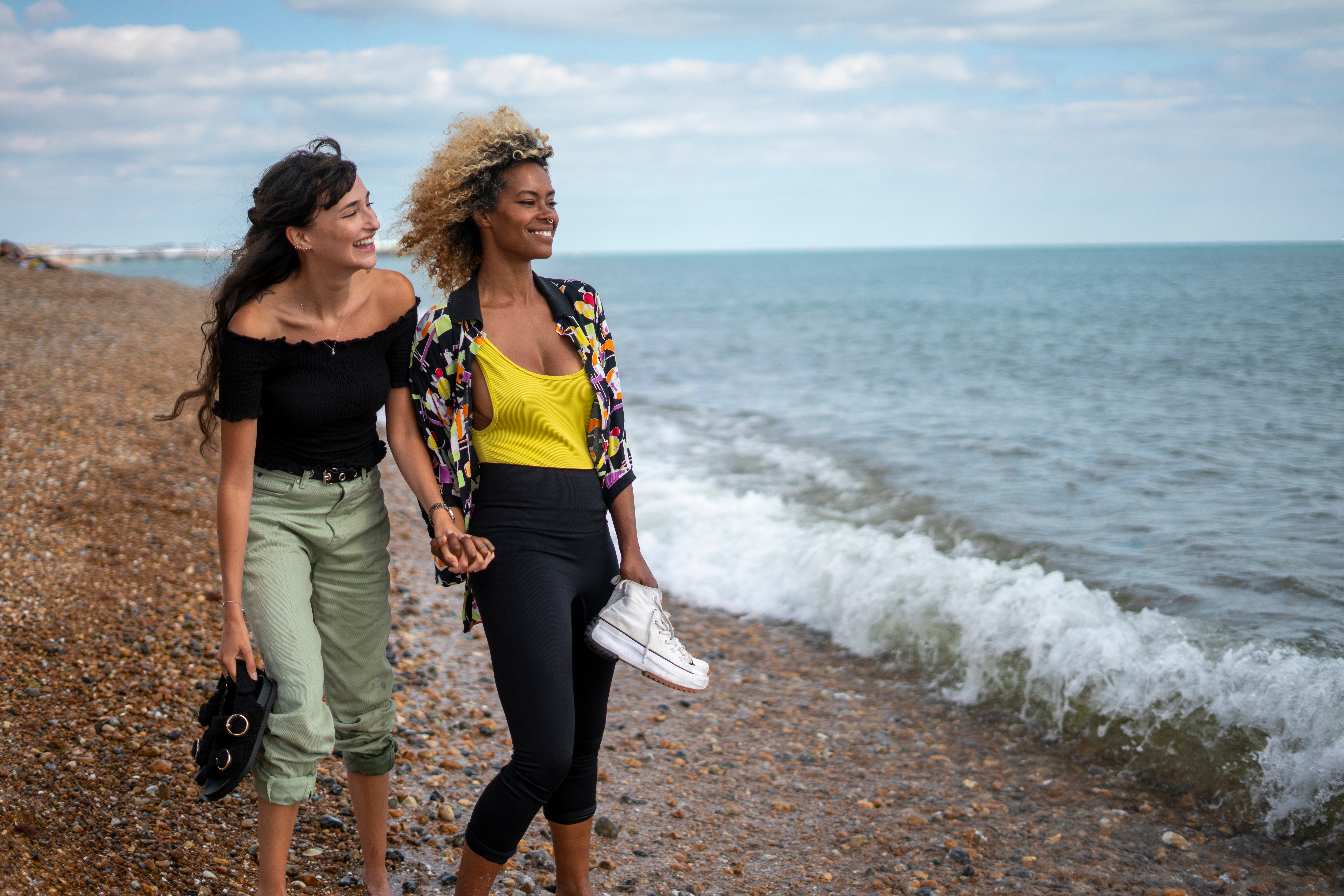 two women on beach