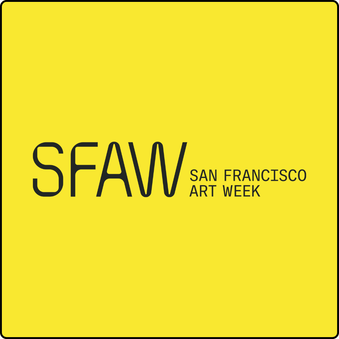 SF art week logo with yellow background