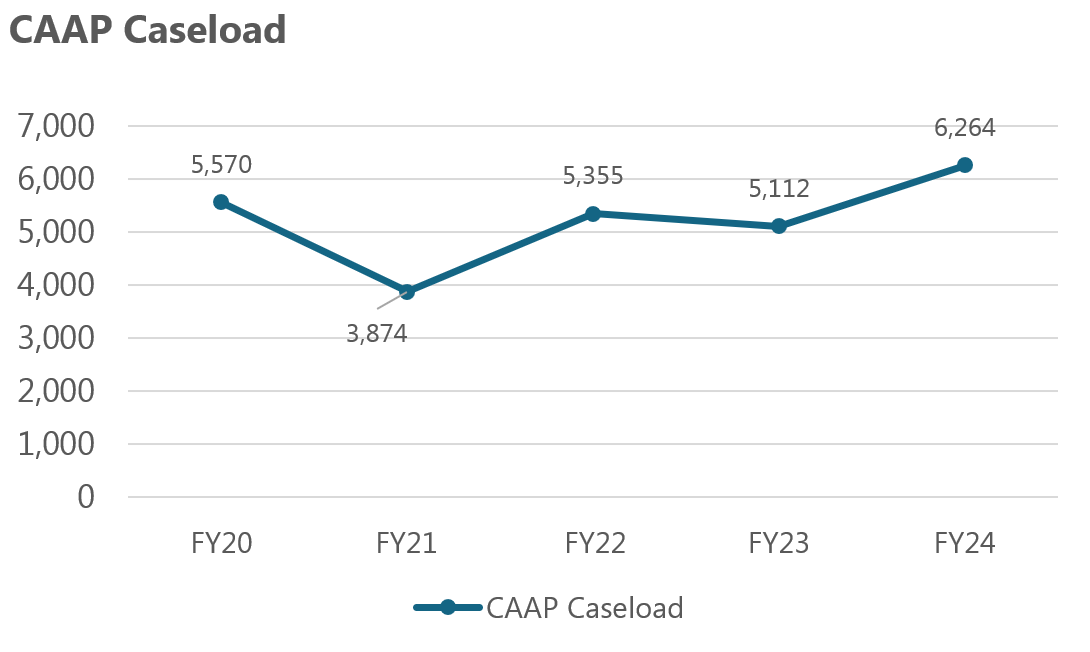 CAAP caseload