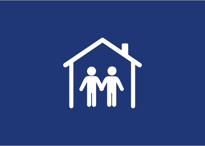 icon of two adults in a home