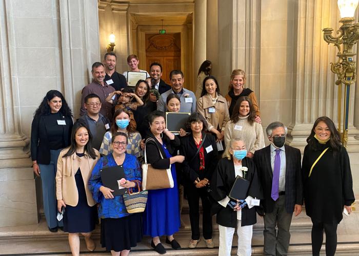 Small Business Honorees in City Hall Rotunda