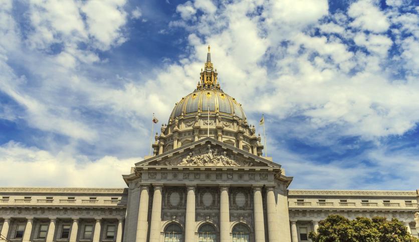 San Francisco City Hall back view