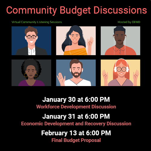 OEWD Community Budget Discussion 2023