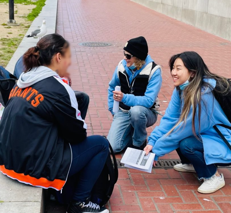 SF Public Health  streetcare team engages with client