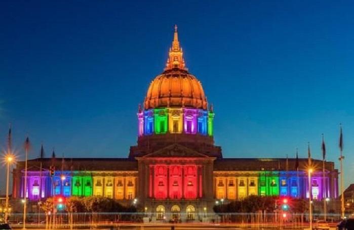 SF City Hall at SF Pride