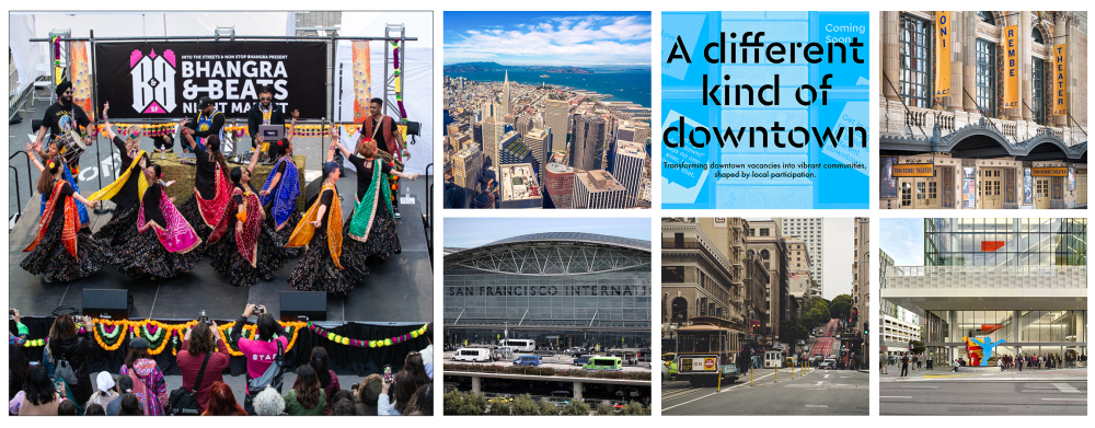 Collage of photos of San Francisco
