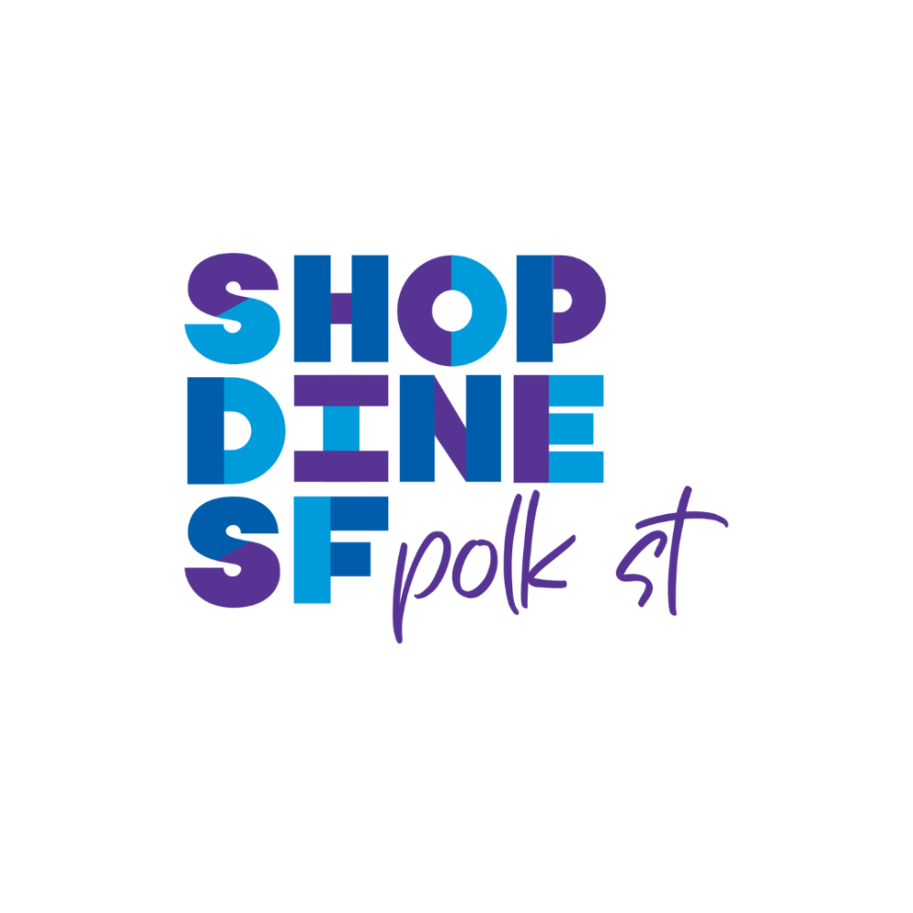 Logo reading Shop Dine Polk St