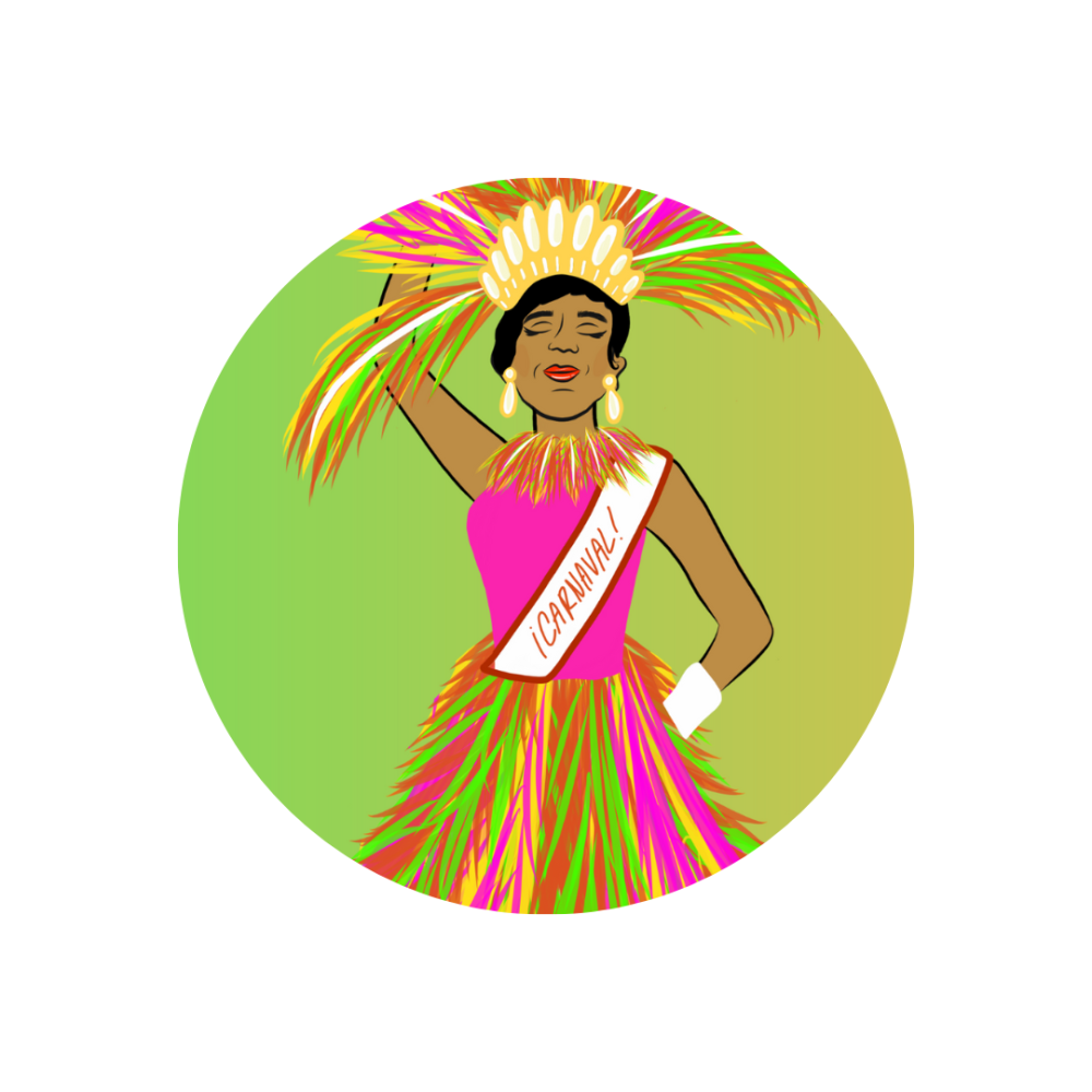 illustration of a carnaval dancer