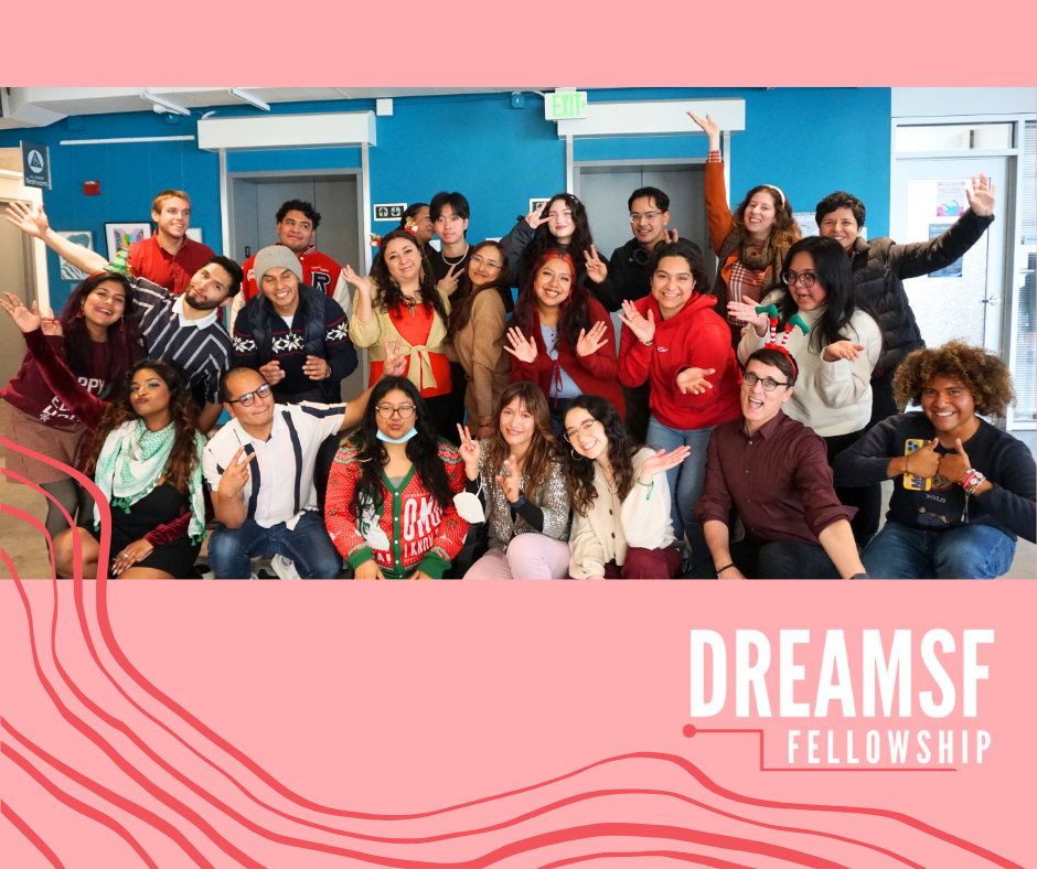 DreamSF Fellows pose together smiling