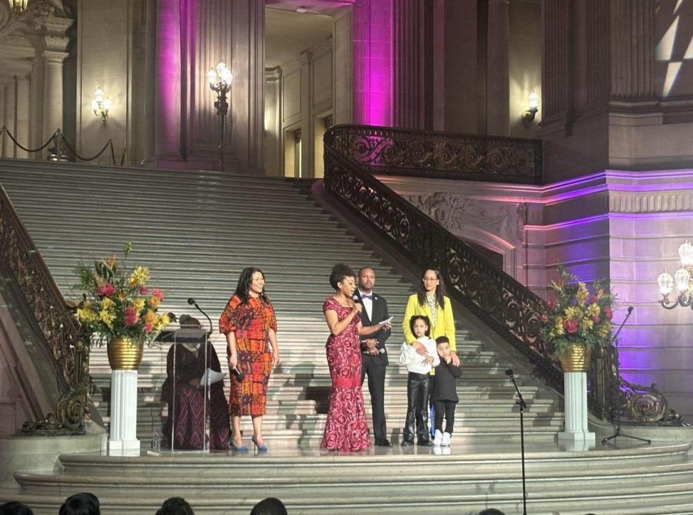 City Administrator Carmen Chu joined Mayor London Breed, California State Controller Malia Cohen, San Francisco District Attorney Brooke Jenkins, Supervisor Walton, City officials, and community leaders at the San Francisco City Hall Black History Month closing ceremony.